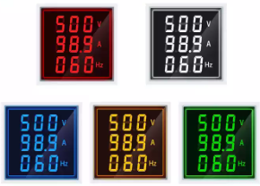 3in1 Voltmeter Ammeter Hz Indicator 22mm Digital Meter